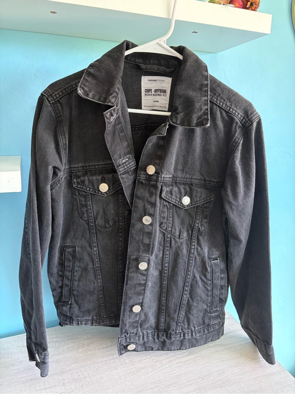 Garage Boyfriend Denim Jacket - Black